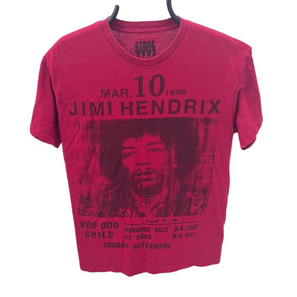 Stone Free Jimi Hendrix Adult MD Voo Doo Child Concert Tshirt Adult Medium - Picture 1 of 4